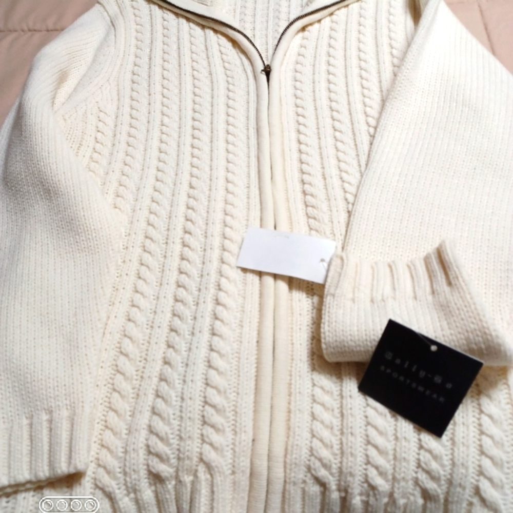 Gallery Sportswear zipper front heavy Sweater unisex/ - Picture 1 of 9